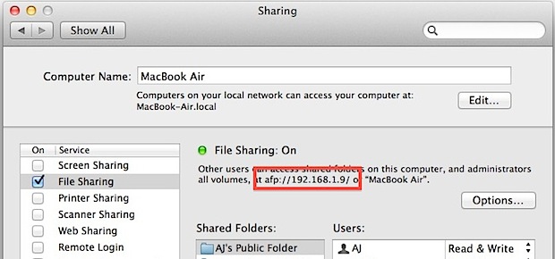 mac file sharing for windows